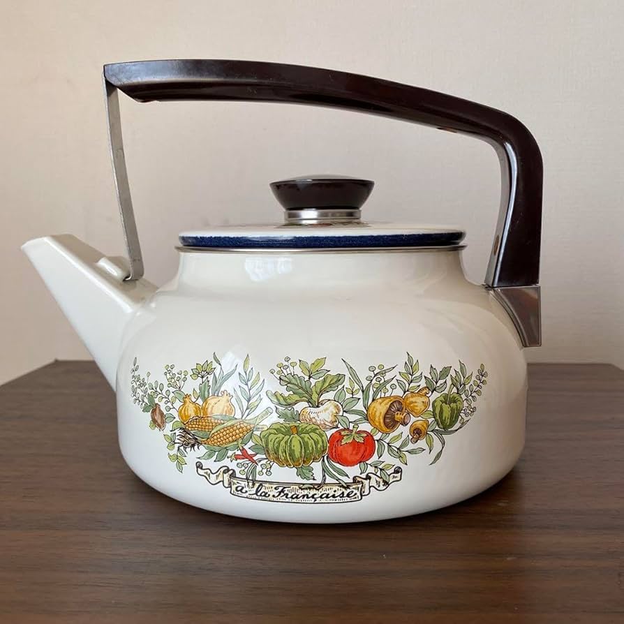 マルビシホーロー片手鍋 マルビシ・暖色Flower❁❀✿ホーロー片手鍋 | あんちーくKIDAN STORE